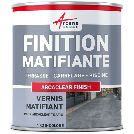 ARCANE INDUSTRIES Matte Versiegelungsharz für Terrassen, Balkone und Pools: ARCACLEAR FINISH -1 kg
