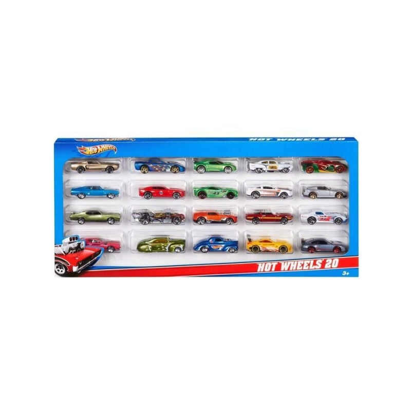 Mattel - Hot Wheels - Coffret De 20 Véhicules - Petites voitures - 3 ans et + H7045