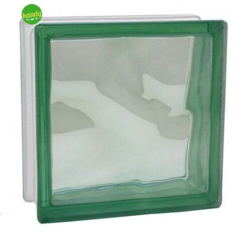 Mattone vetrocamera 19 cm verde