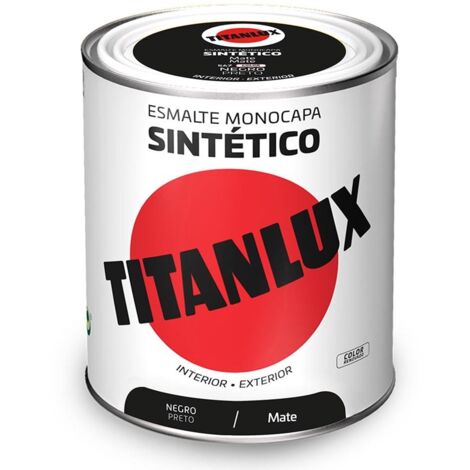 Mattschwarzer einschichtiger synthetischer Lack 750 ml Titanlux