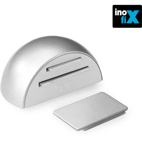 Mattverchromter magnetischer Klebehalter INOFIX im Blister