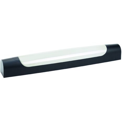 MAUD SYM 01- Réglette IP44 IK07 Vol.2 a/inter LED intég. 6,3W 2700K 600lm noire ARIC 53083