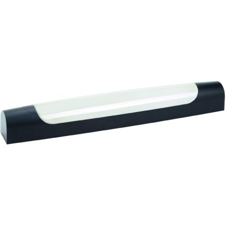 MAUD SYM 01- Réglette IP44 IK07 Vol.2 a/inter LED intég. 6,3W 4000K 700lm noire ARIC 53084