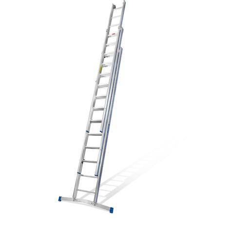 Mauderer Bavaria Schiebeleiter 925 mit Klapptraverse 3x7 Dreikantsprossen
