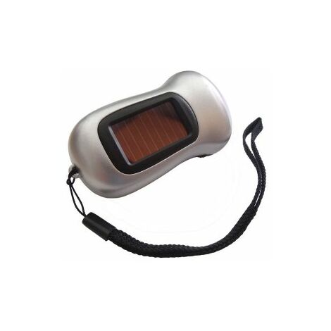 Mauk LED Solar Akku 3,6 V Handlampe Taschenlampe Leuchte Lampe mit Kurbel Handkurbel