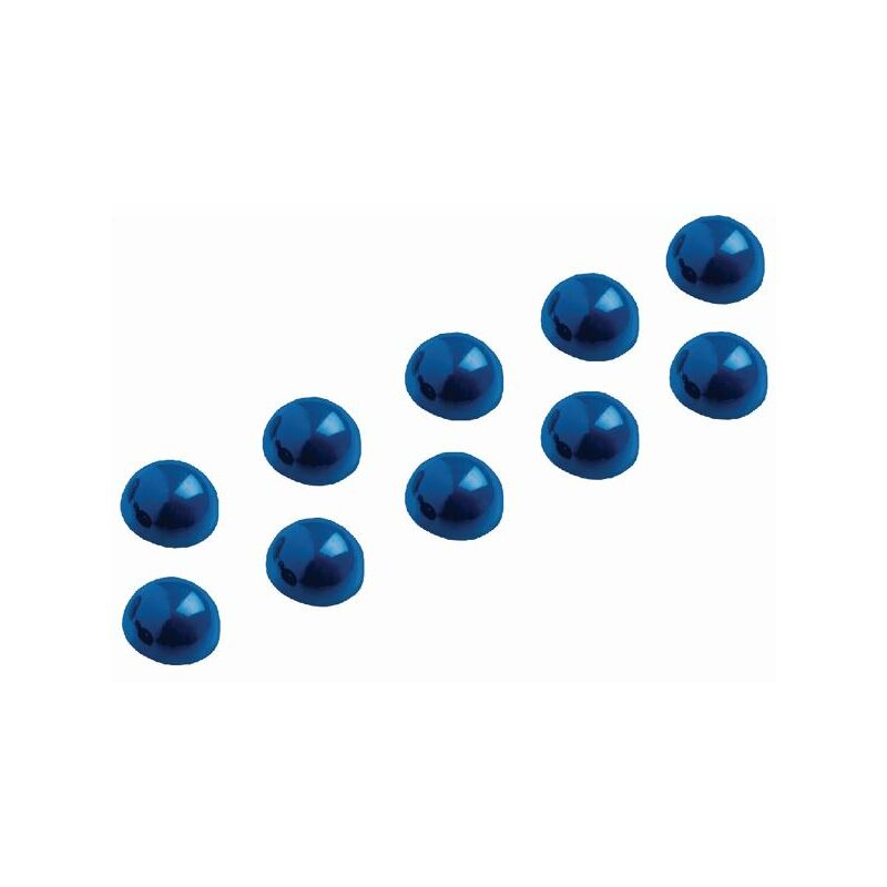 30mm Blue Dome Magnet Pk10 - GU02265 - Maul