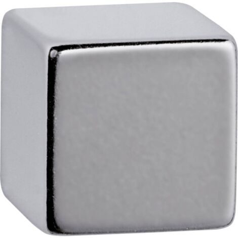 Maul Aimant Néodyme (l x H x P) 15 x 15 x 15 mm cube argent 1 pc(s) 6169396