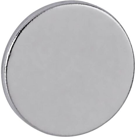 Maul Aimant Néodyme (Ø x H) 10 mm x 1 mm disque argent 10 pc(s) 6166196