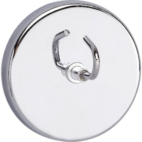 Maul Aimant (Ø x H) 52 mm x 31 mm rond, avec crochets argent 1 pc(s) 6155596 D081671