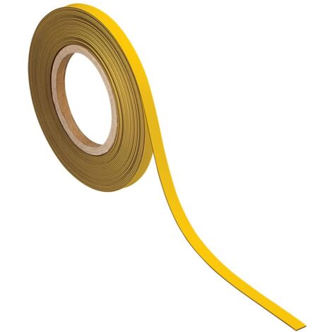 MAUL Kennzeichnungsband magnetisch, 10 mm x 10 m, Farbe gelb