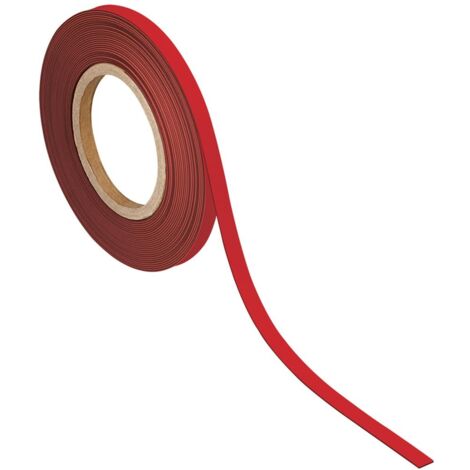 MAUL Kennzeichnungsband magnetisch, 10 mm x 10 m, Farbe rot