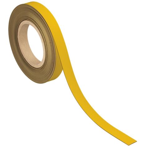 MAUL Kennzeichnungsband magnetisch, 20 mm x 10 m, Farbe gelb