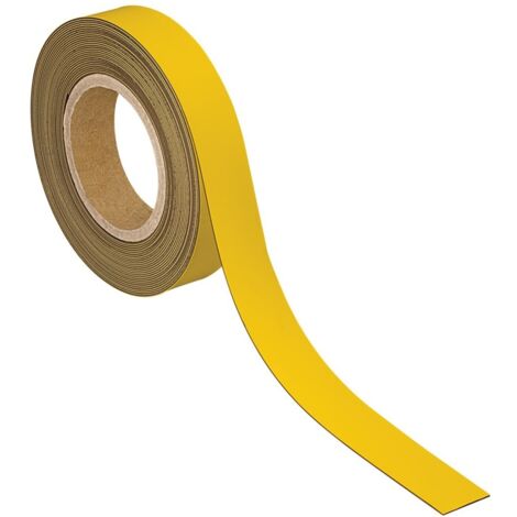 MAUL Kennzeichnungsband magnetisch, 30 mm x 10 m, Farbe gelb