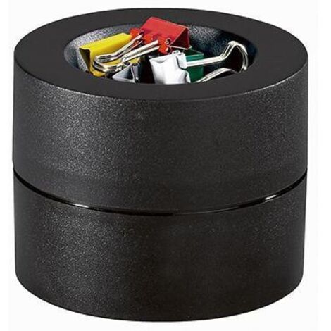 MAUL Klammernspender MAUL mauly® MAULpro 7,3 x 6 cm (D. x H) mit Klammer Kunststoff schwarz