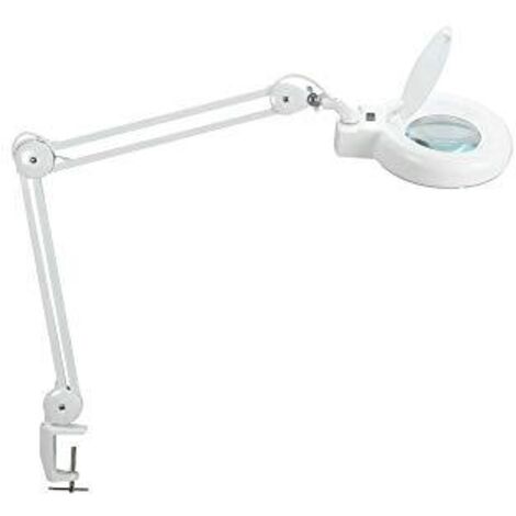 MAUL LED Lupenleuchte Viso lampada da scrivania bianca