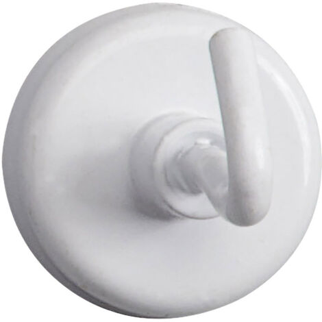Maul Magnet  (Ø x H) 25 mm x 36 mm rund, mit Haken Weiß 5 St. 6157802