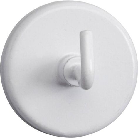 Maul Magnete (Ø x A) 36 mm x 36 mm tondo, con gancio Bianco 5 pz. 6158002