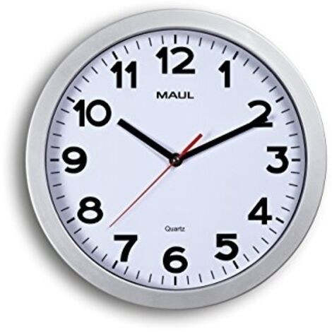 Maul MAULstep Horloge murale argenté blanc 30 cm