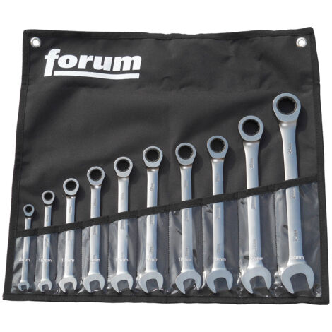 Maul-Ringratschenschlüssel-Satz 10-teilig gerade 8-24 mm FORUM