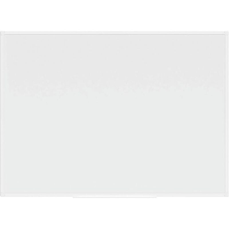 Tableau blanc primo (l x h) 110 cm x 80 cm blanc revêtement plastique format paysage ou portrait, boîte de ran - Maul