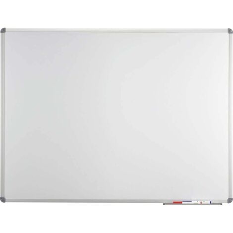 Maul Tableau blanc MAULstandard, Emaille (l x H) 60 cm x 45 cm blanc revêtement émail boîte de rangement fournie, forma