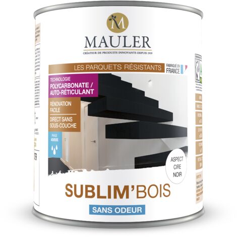 MAULER - Sublim'Bois - 2,5L - Aspect Cire Blanc - Relooker les vieux escaliers et les parquets usés sans décaper