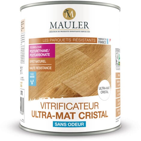 1919 BY MAULER MAULER - Vitrificateur ultra-mat cristal - invisible sans odeur 1L ECOLABEL - protection très long durée parquet & escalier - qualité professionnelle