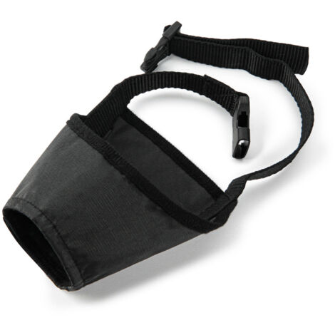 LEPMERK Maulkorb für Hunde, Anti-Biss, Anti-Missbrauch, wasserdicht, Anti-Bell, atmungsaktiv, verstellbar, für kleine, mittelgroße und große Hunde, Schwarz, Schwarz, 7