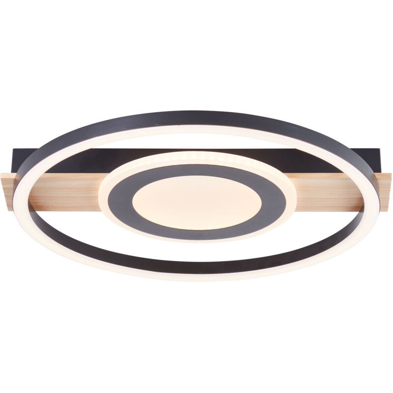 Leuchten Led Deckenleuchte Maureen 22w, Warmweiß, Holz Deckenlampen & Kronleuchter - Brilliant