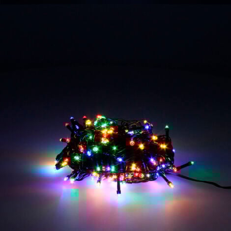 MAURER Guirnalda Luces Navidad 500 Leds Multicolor. Luz navidad interiores y exteriores IP44