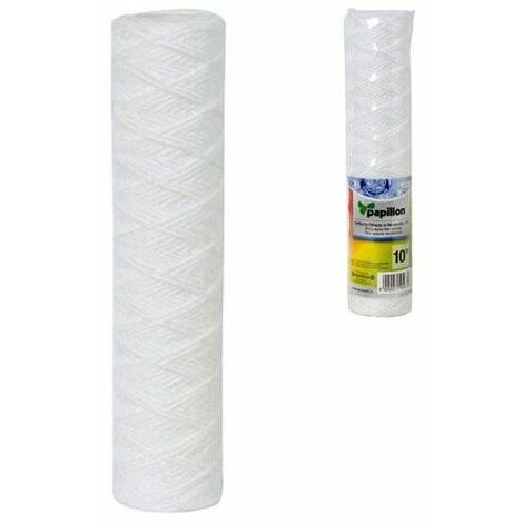 MAURER 4012020 Cartucho Filtro Agua Bobinado 10", Resina, Multicolor, 1 Unidad (Paquete de 1)