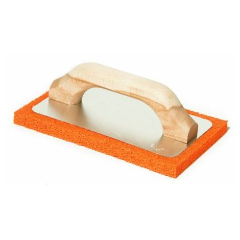 Maurer 87577 Frattone Alluminio, Base Spugna, 21X14 cm, Grigio/Arancio