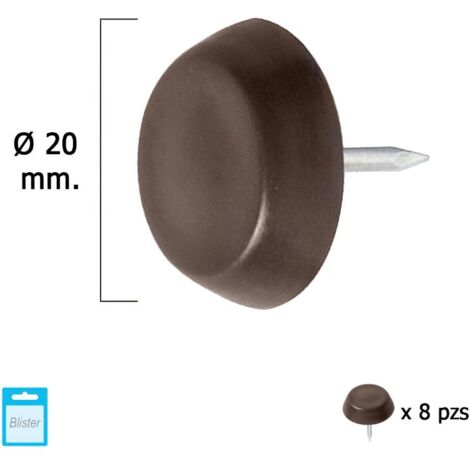 MAURER deslizante grande marron ø20 (blister 8 unidades) , Deslizante grande.- Tamaño: ø 20 mm.- Color marron.- Blister 8 unidades.- Articulo conocido como: