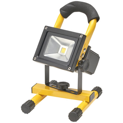 MAURER - Foco Led 20 Watt. Luz Blanca 4000º K IP 65 600 Lumenes Con Asa de Transporte, Proyector Led Con Asa, Foco Led Trabajo