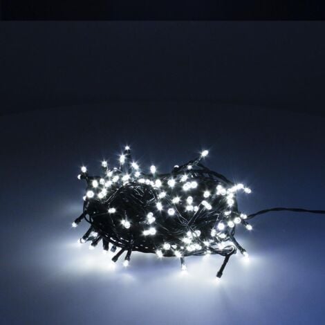 MAURER Guirnalda Luces Navidad 500 Leds Color Blanco Frio Luz Navidad Interiores y Exteriores Ip44
