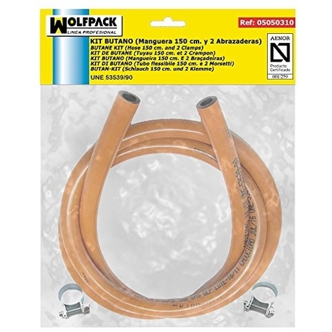 2 Colliers 1 50 M Kit pour Tuyau Butane