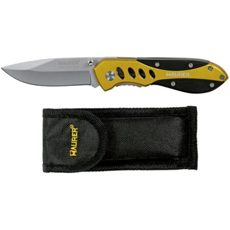 MAURER navaja maurer sports 18,5cm total , Navaja maurer sports - Hoja de acero inoxidable.- Tamaño: 185 mm. Abierta / 110 mm. Cerrada.- Mango ergonomico.
