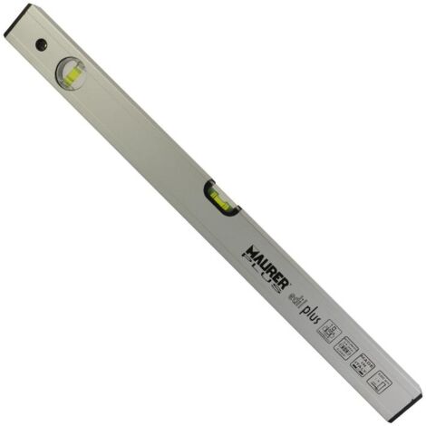 MAURER nivel maurer edilplus  tubular  40 cm. , Nivel Maurer edilplus  tubular  - Medida largo / alto / ancho: 400 / 50 / 22 mm.- Fabricado en aluminio anodizado de alt