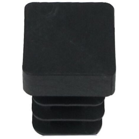 MAURER Pezzo terminale interno quadrato nero 12x12 mm. Confezione in blister con 4 pezzi. Pezzo finale quadrato interno nero, 0, Multicolore, Singolo