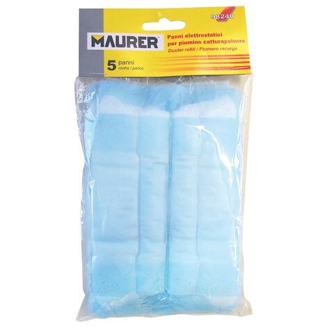 MAURER recambios plumero atrapapolvo  (pack 5 piezas) , Plumero Atrapa polvo (Pack 5 piezas).- Electroestatico para atrapar el polvo con mayor facilidad.- Ideal para la