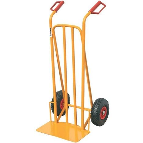 MAURER Ruote della spesa pneumatiche carrelli in acciaio fino a 200 kg cm 53x46x H105, Cranberry