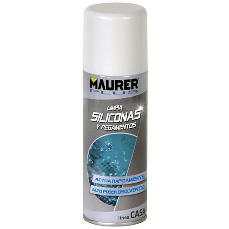 MAURER spray limpiador silicona / pegamentos maurer 200 ml. , Limpiador quita siliconas pegamentos Maurer - Capacidad: 200ml - El limpiador de silicona y adhesivos es una formulación especial no tóxic