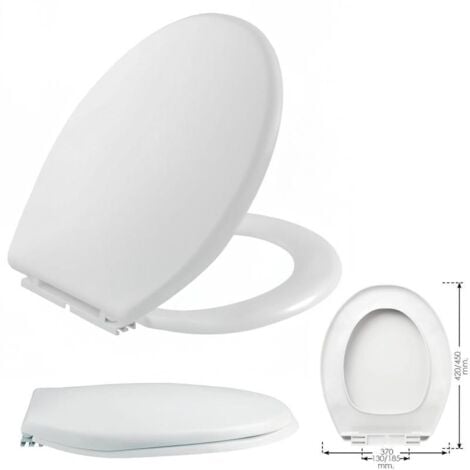 MAURER tapa wc standard , Asiento wc. - Color blanco.- Standard.- Compatible con mayoría WC. - Articulo conocido como: asiento w.c. asiento water, tapa