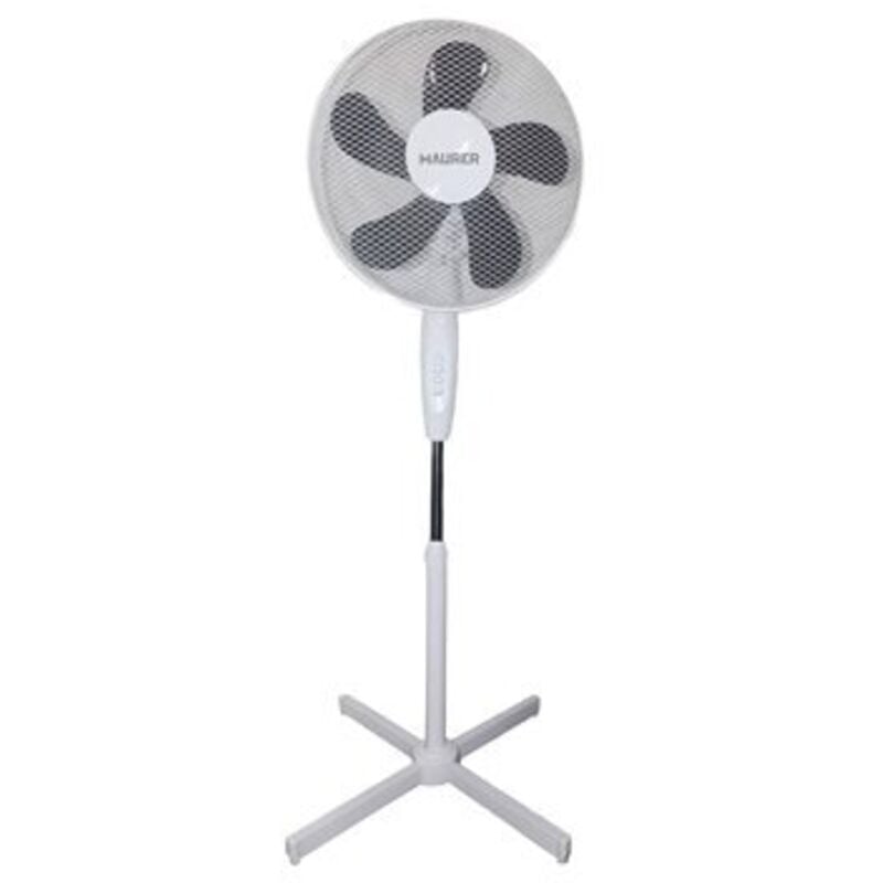 

Ventilador Pie Ø 40 cm. x 143 cm. 5 Aspas Color Blanco y Negro