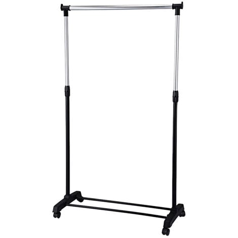 MAURERMAURERMAURERMAURERMAURERMAURER Stendibiancheria portatile con ruote 85x41x170cm