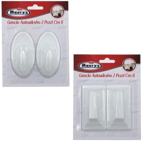 MAURY' GANCI AUTOADESIVI PICCOLI IN CONFEZIONE DA 2 PEZZI DA 8 CM ASSORTITO