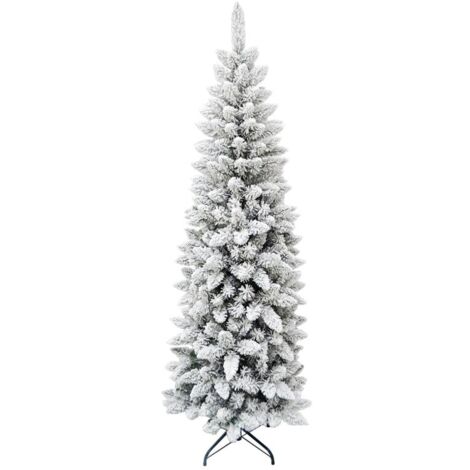 MAURY'S ALBERO DI NATALE EXTRA SLIM INNEVATO 180 CM USATO COME NUOVO