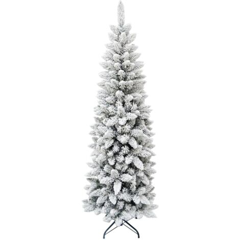 MAURY'S ALBERO DI NATALE EXTRA SLIM INNEVATO ALTEZZA 180 CM CON 479 RAMI