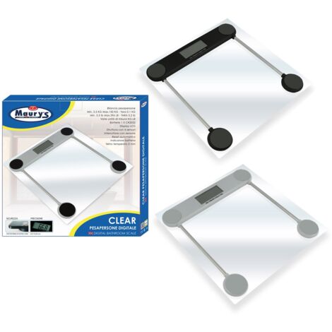 MAURY'S BILANCIA PESAPERSONE DIGITALE CLEAR COLORI ASSORTITI