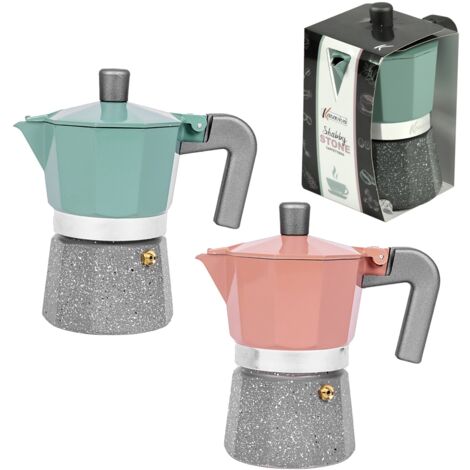 MAURY'S CAFFETTIERA SHABBY STONE CAPIENZA 1 TAZZA IN COLORE ASSORTITO